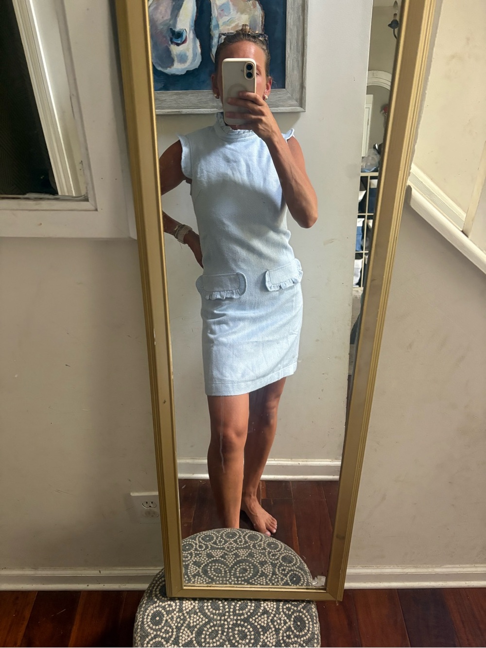 The Beaufort Bonnet Company Light Blue Sleeveless  Dress